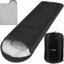 2-in-1 Mummy Sleeping Bag with Hood – Lightweight and Warm Sleeping Bag
