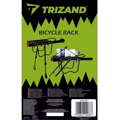 Cykelpakethållare Aluminium 35 kg – Trizand Bakre Pakethållare