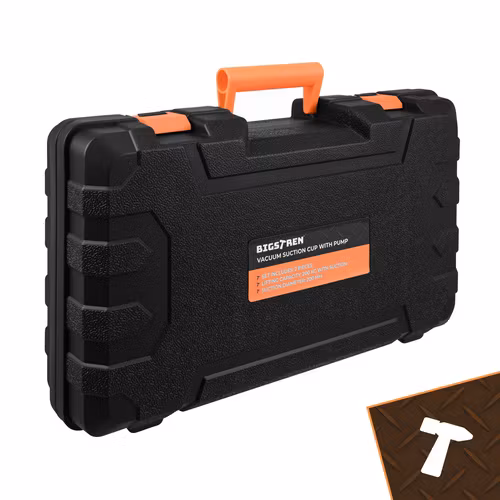 Bigstren Vakuumsugkoppar 2-pack 200 kg – Med Pump och Manometer