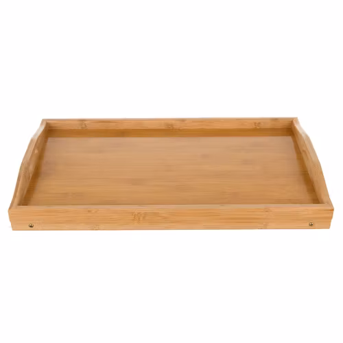 Hopfällbart Bambubord för Sängen – Laptopbord & Frukostbricka