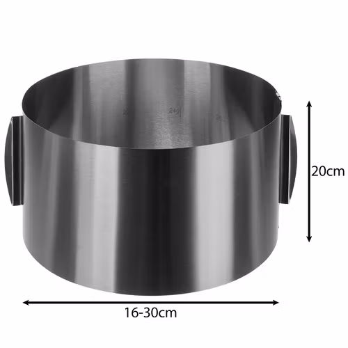 Justerbar Tårtring 16–30 cm – Ultrahög Bakring 20 cm
