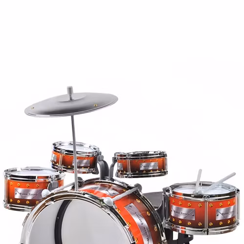 Trumset för Barn – 5 Trummor, Cymbal & Pall