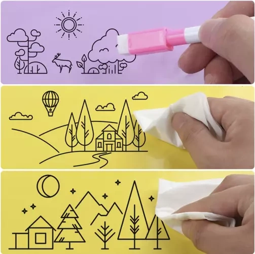 Whiteboardpennor 16-pack – 8 Färger med Magnet & Sudd