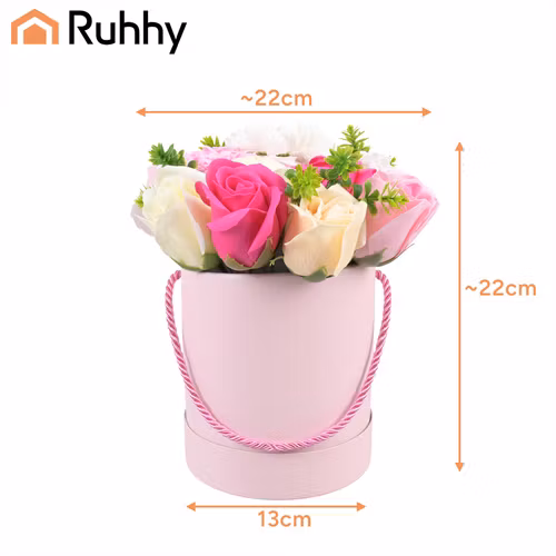 Flower Box med Rosor – Elegant Blomsterdekoration i Presentbox