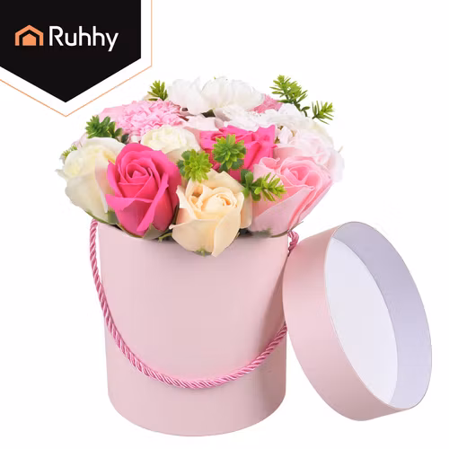 Flower Box med Rosor – Elegant Blomsterdekoration i Presentbox
