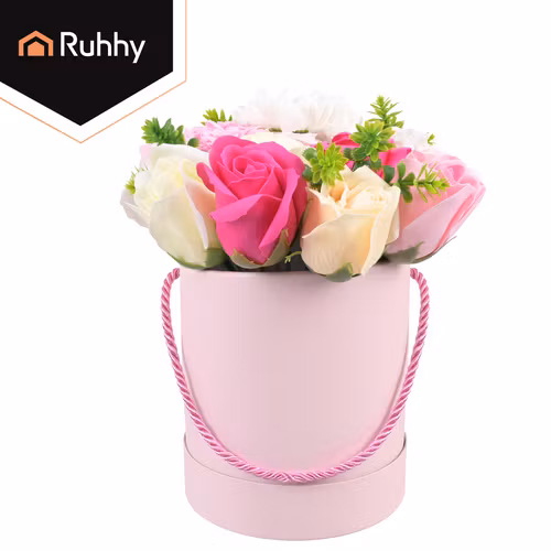 Flower Box med Rosor – Elegant Blomsterdekoration i Presentbox