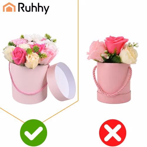 Flower Box med Rosor – Elegant Blomsterdekoration i Presentbox