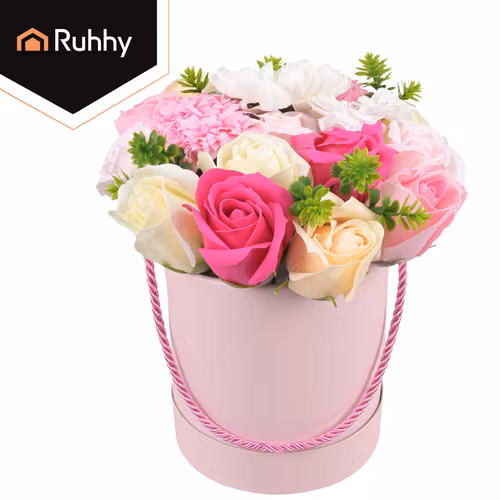 Flower Box med Rosor – Elegant Blomsterdekoration i Presentbox