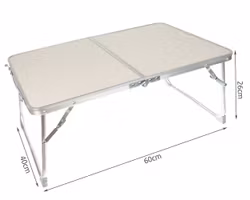 Hopfällbart Campingbord TRIZAND – Portabelt Bord för Tält & Camping