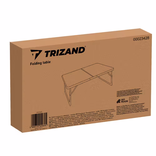 Hopfällbart Campingbord TRIZAND – Portabelt Bord för Tält & Camping