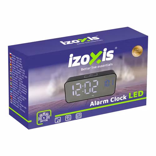 Digital väckarklocka LED med snooze – IZOXIS 1800 mAh