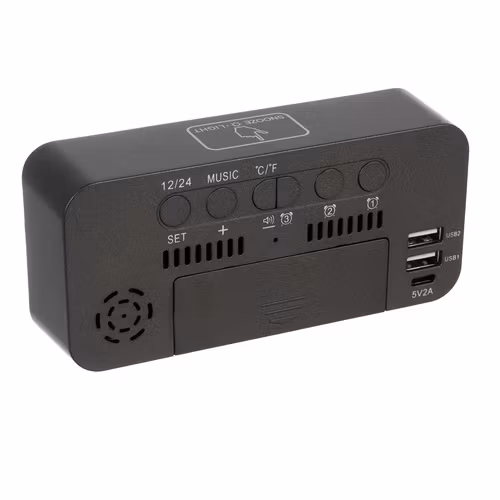 Digital väckarklocka LED med snooze – IZOXIS 1800 mAh