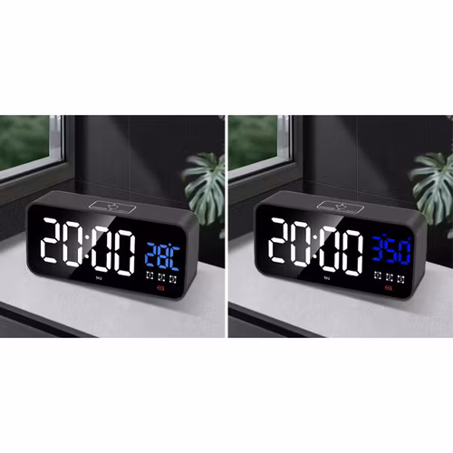Digital väckarklocka LED med snooze – IZOXIS 1800 mAh