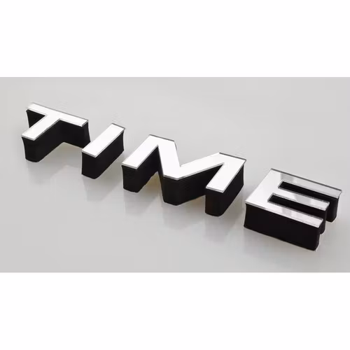 DIY väggklocka 60–130 cm – Silver 3D spegeleffekt