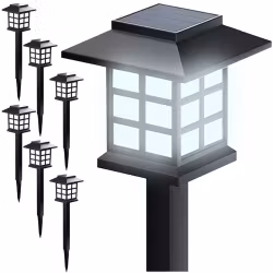 Solcellehavelamper 6-pak – LED kølig hvid, IP44