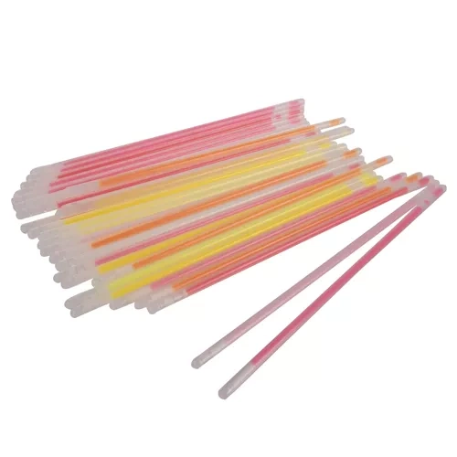 Glowsticks 100-pack – fluorescerande armband i 8 färger