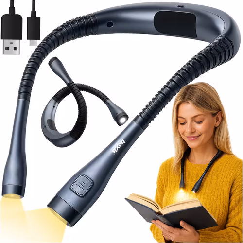 Läslampa runt halsen IZOXIS – LED, USB-C, uppladdningsbar