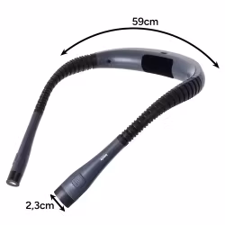 IZOXIS leselampe for nakken – LED, USB-C, oppladbar