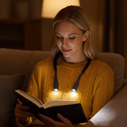 Läslampa runt halsen IZOXIS – LED, USB-C, uppladdningsbar