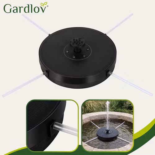 Floating solar fountain for pool and pond – RGB LED, 7 nozzles