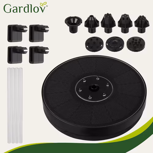 Floating solar fountain for pool and pond – RGB LED, 7 nozzles