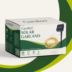 Solcellesløyfe 15 m med 150 LED-er - Gardlov varmhvit IP44