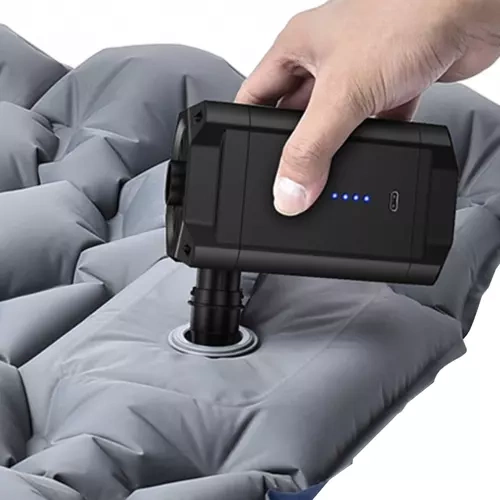 Elektrisk luftpumpe 5200 mAh – genopladelig til madras og pool