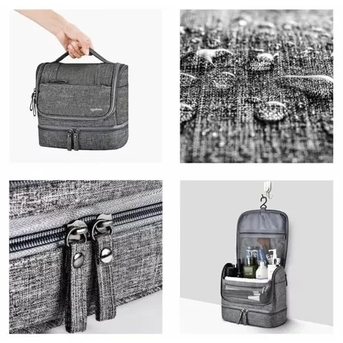 Hanging toiletry bag with 11 compartments – spacious and water-repellent