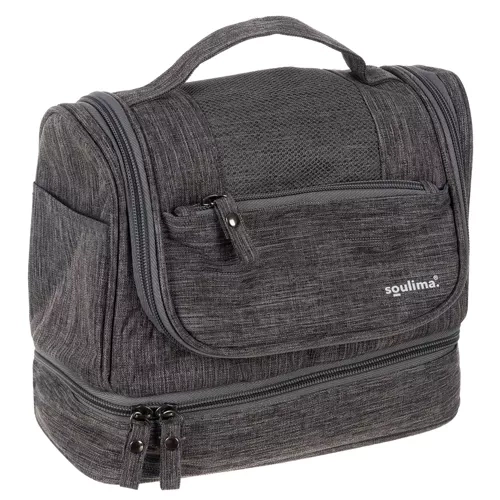 Hanging toiletry bag with 11 compartments – spacious and water-repellent