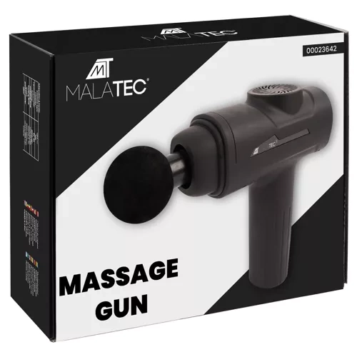 Massagepistol med 8 massagehuvuden – MALATEC 6 nivåer