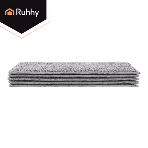 Moppehoved 33 cm 5-pak – RUHHY flad moppe med velcro