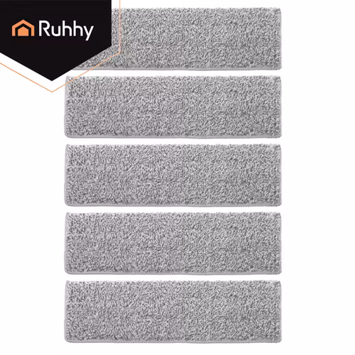 Moppehoved 33 cm 5-pak – RUHHY flad moppe med velcro