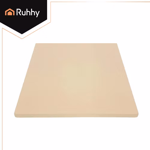 Pizzastein 38 × 36 cm med bambusspade – Ruhhy cordieritt