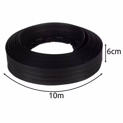 Rabattkant 6 cm × 10 m – GARDLOV flexibel gräskant med 20 spikar