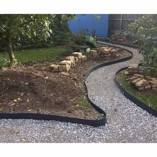 Rabattkant 6 cm × 10 m – GARDLOV flexibel gräskant med 20 spikar
