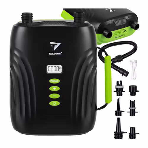Elektrisk SUP-pump 20 PSI – Trizand uppladdningsbar luftpump 4000 mAh
