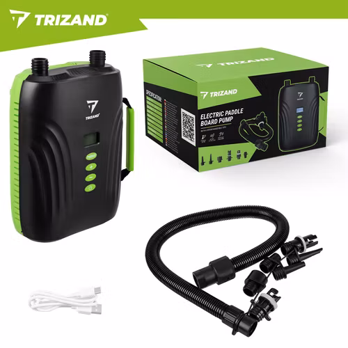 Elektrisk SUP-pump 20 PSI – Trizand uppladdningsbar luftpump 4000 mAh
