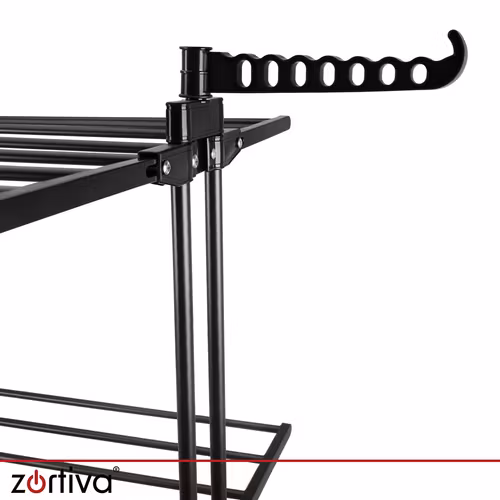 Torkställning 178 cm XXL – Zortiva hopfällbar med 3 nivåer och hjul