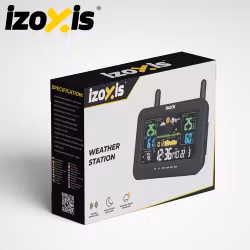 Trådløs vejrstation IZOXIS – termometer, hygrometer og prognose 100 m
