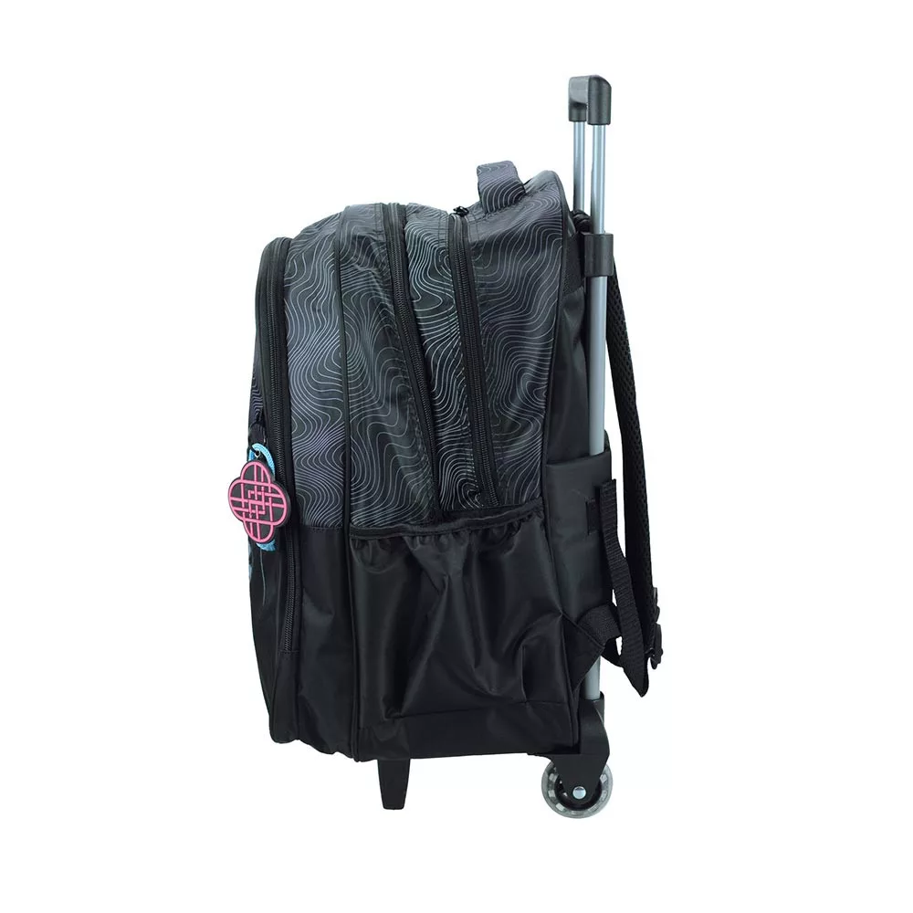 K-pop Demon Hunters skolryggsäck med hjul 46 cm – svart