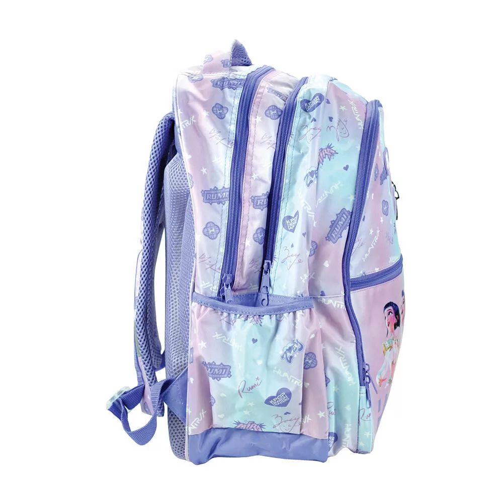 K-pop Demon Hunters skolryggsäck 46 cm – lila med 3 fack