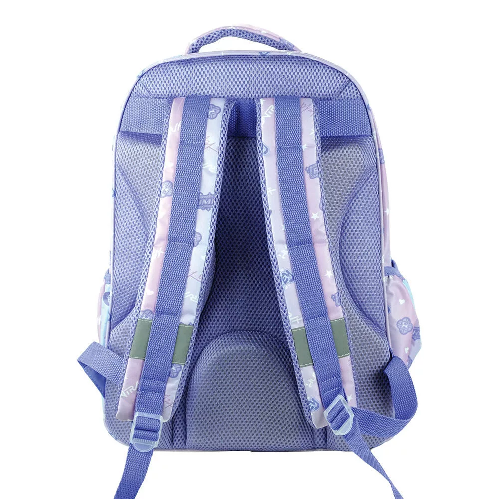 K-pop Demon Hunters skolryggsäck 46 cm – lila med 3 fack