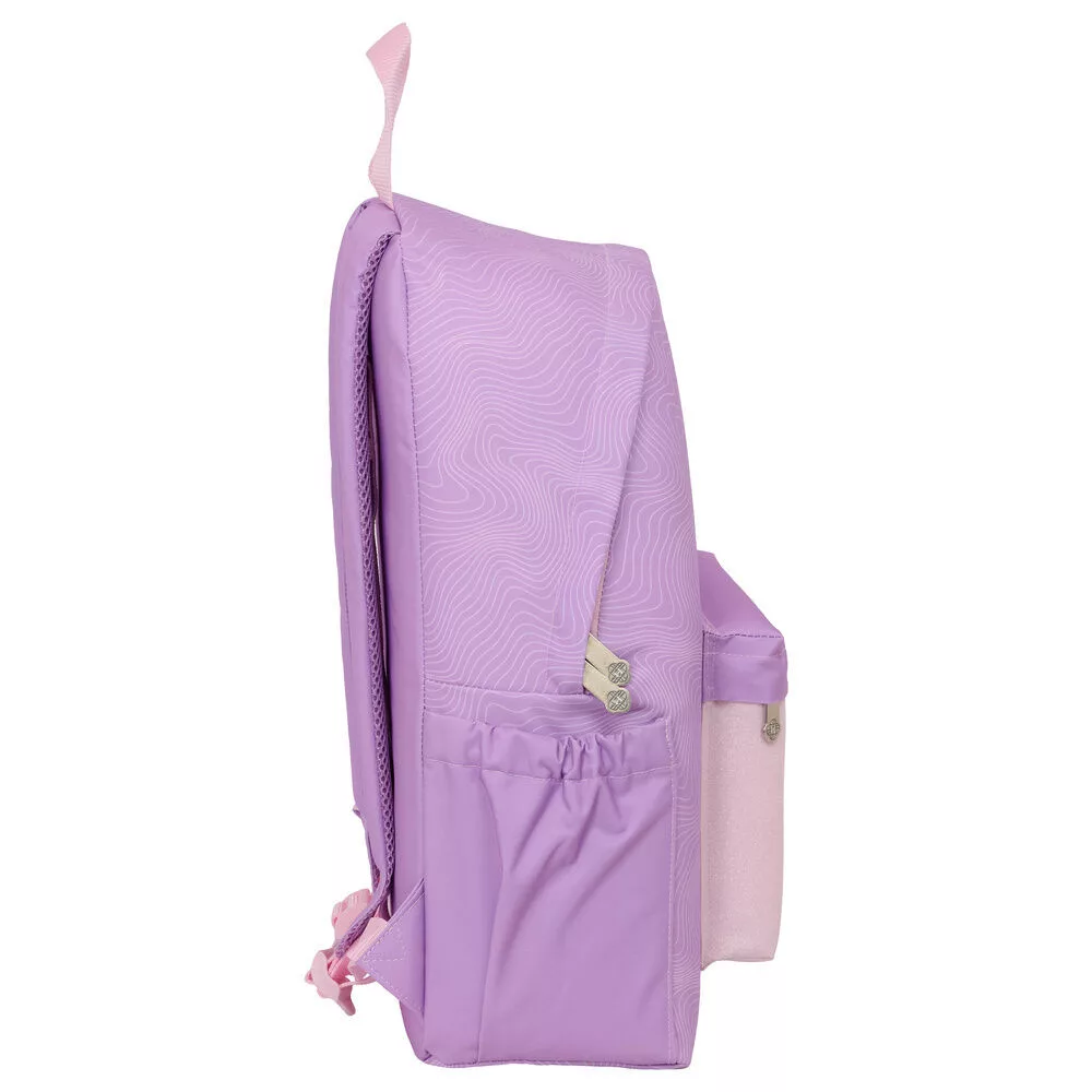 K-pop Demon Hunters skolryggsäck 43 cm med laptopfack – lila