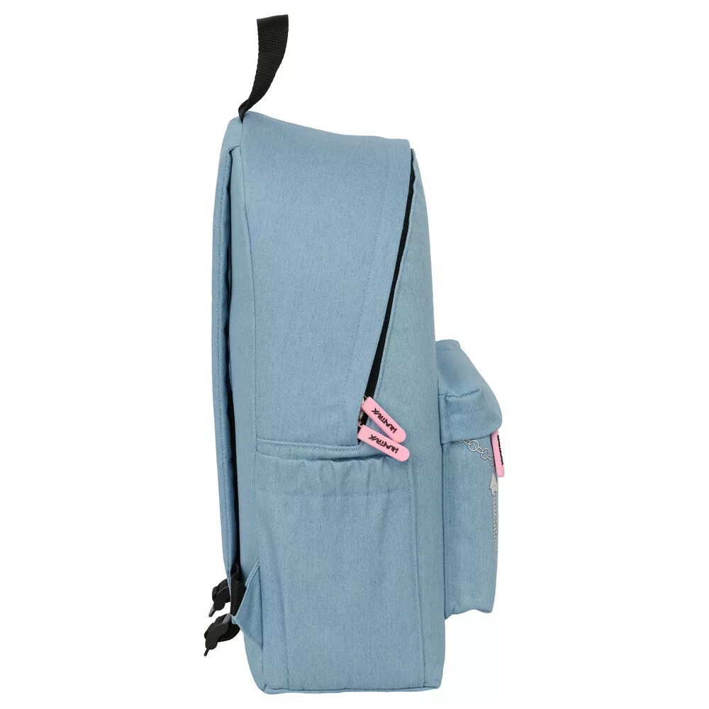 K-pop Demon Hunters Denim Dreams skolryggsäck 43 cm – blå med laptopfack