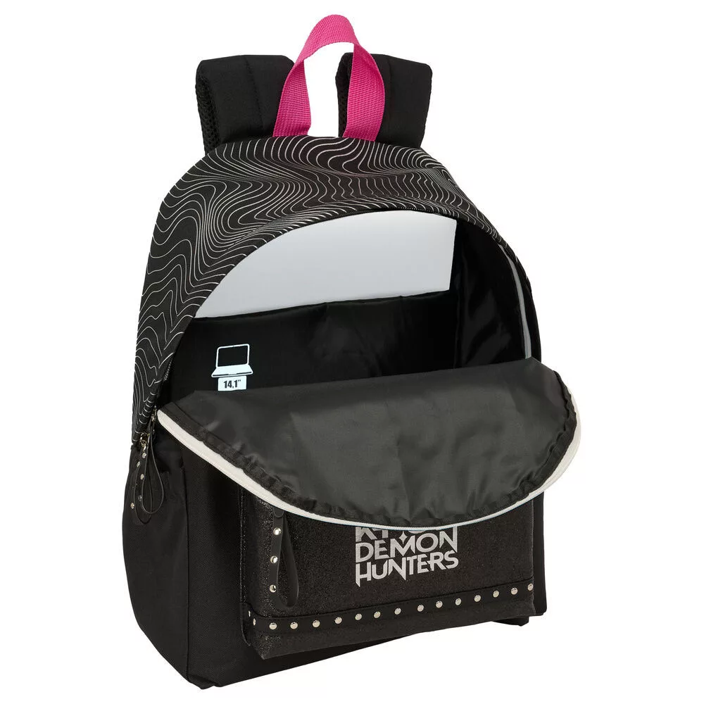 K-pop Demon Hunters Energy skolryggsäck 43 cm – svart med laptopfack