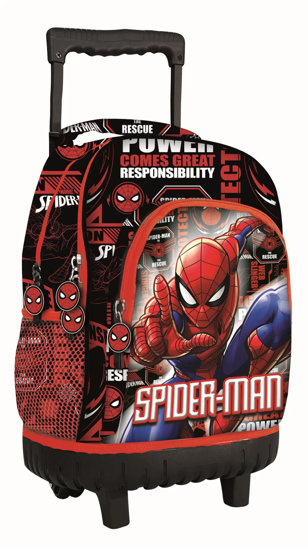 Spiderman Fight On Premium trolley skolryggsäck 44 cm – svart