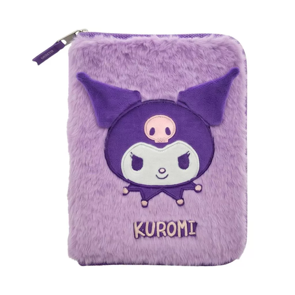 Hello Kitty Kuromi purple filled pencil case 2-tier – plush