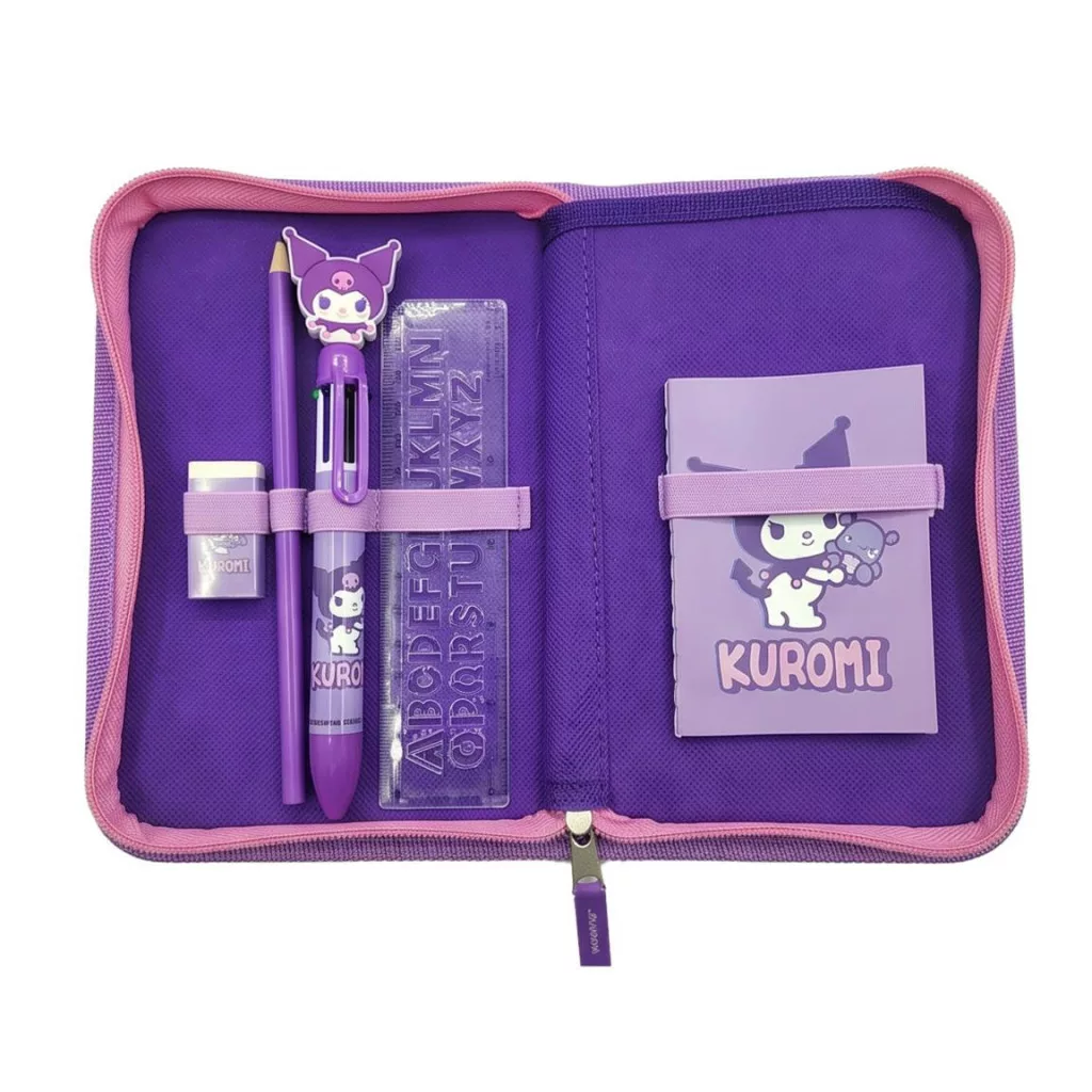 Hello Kitty Kuromi lilla penalhus med 2 lag – plys