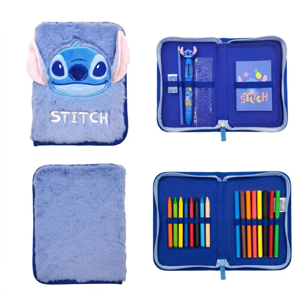 Disney Lilo & Stitch blått fylt penal 2-lags – plysj