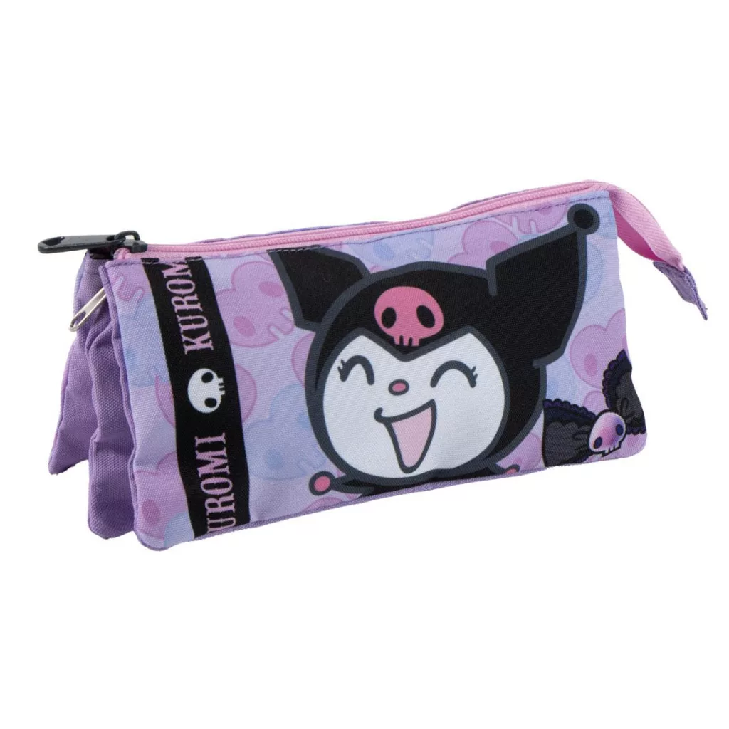 Hello Kitty Little Rebel 3-lokeroinen penaali 23 cm – violetti